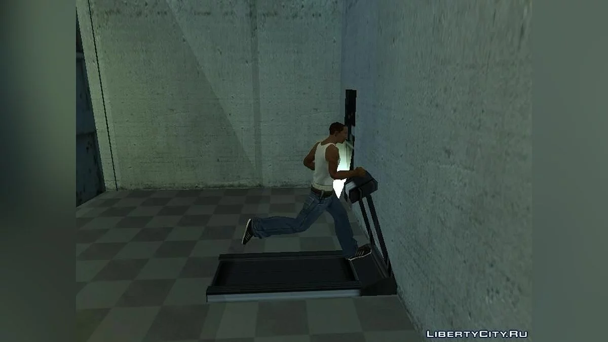 Подпольный спортзал в доме CJ 1.0 / GTA San Andreas