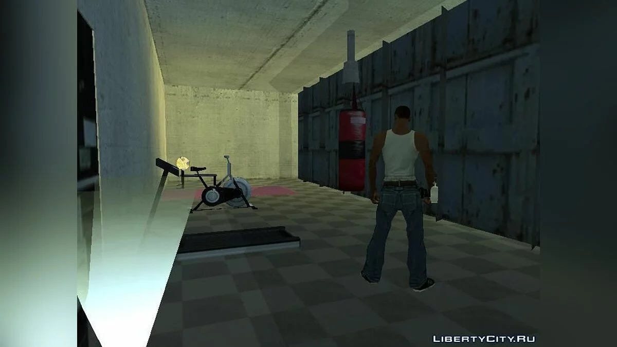 Подпольный спортзал в доме CJ 1.0 / GTA San Andreas