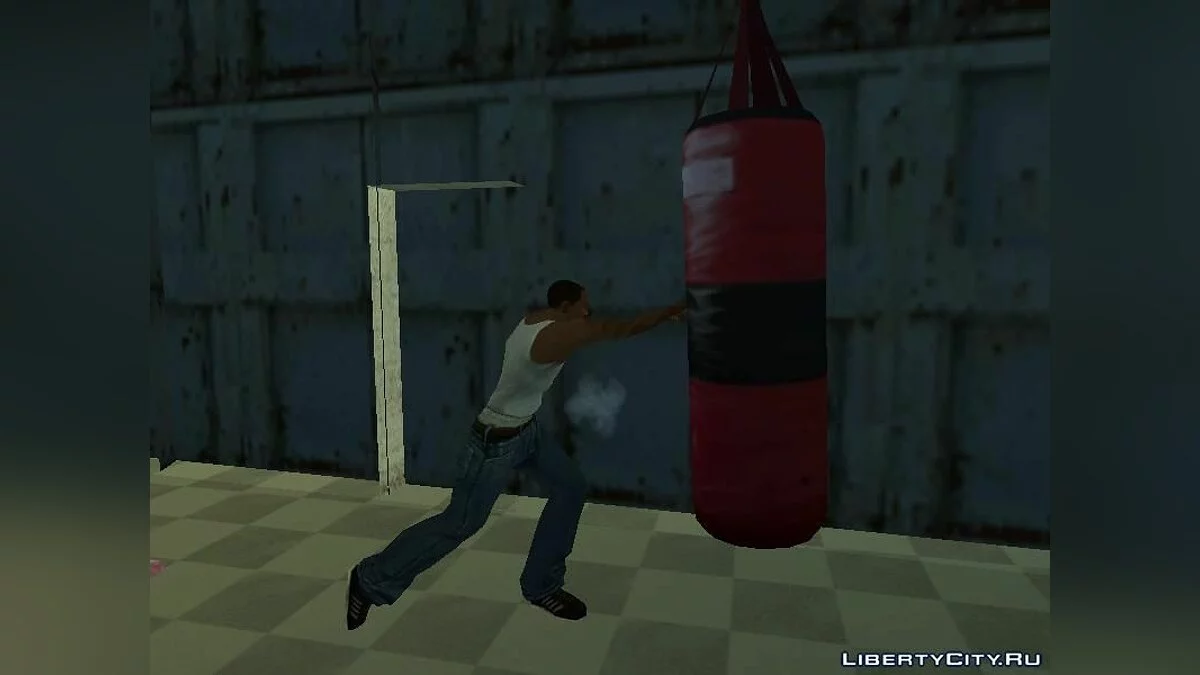 Подпольный спортзал в доме CJ 1.0 / GTA San Andreas