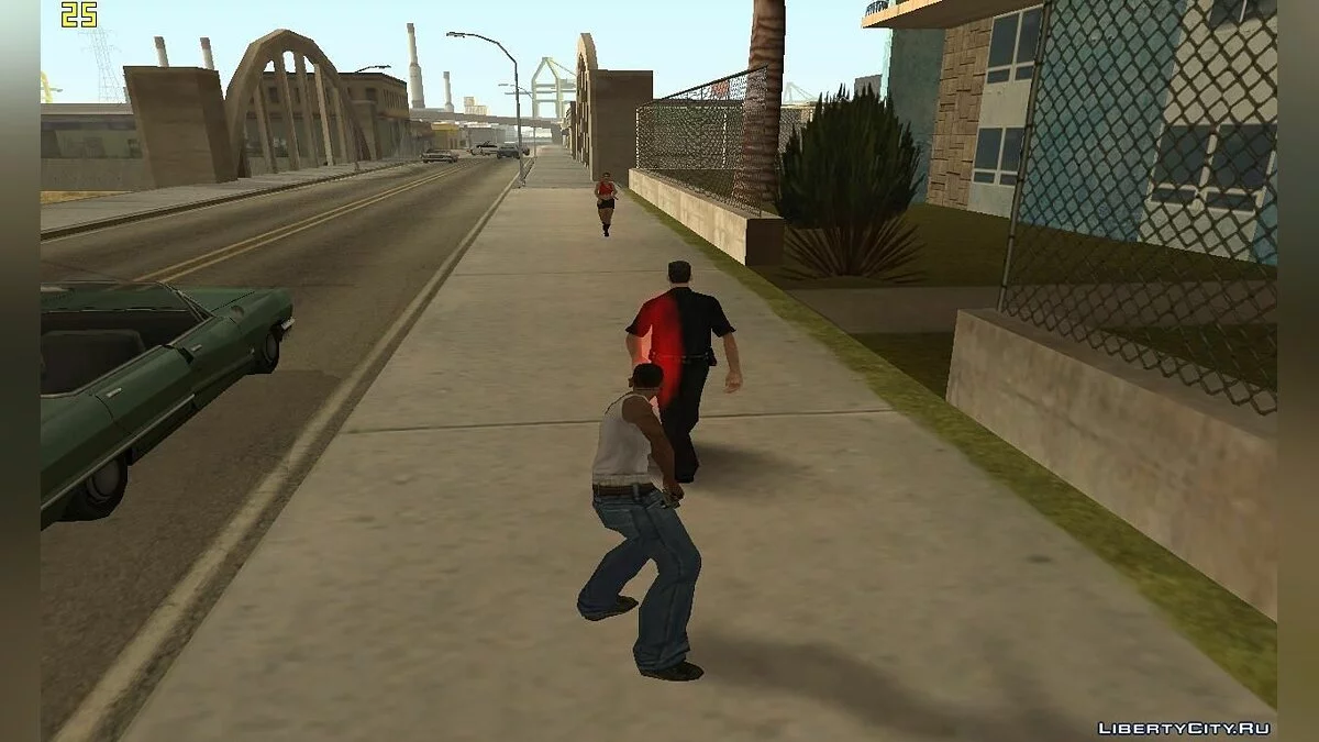 Explode the brains of any passerby / GTA San Andreas