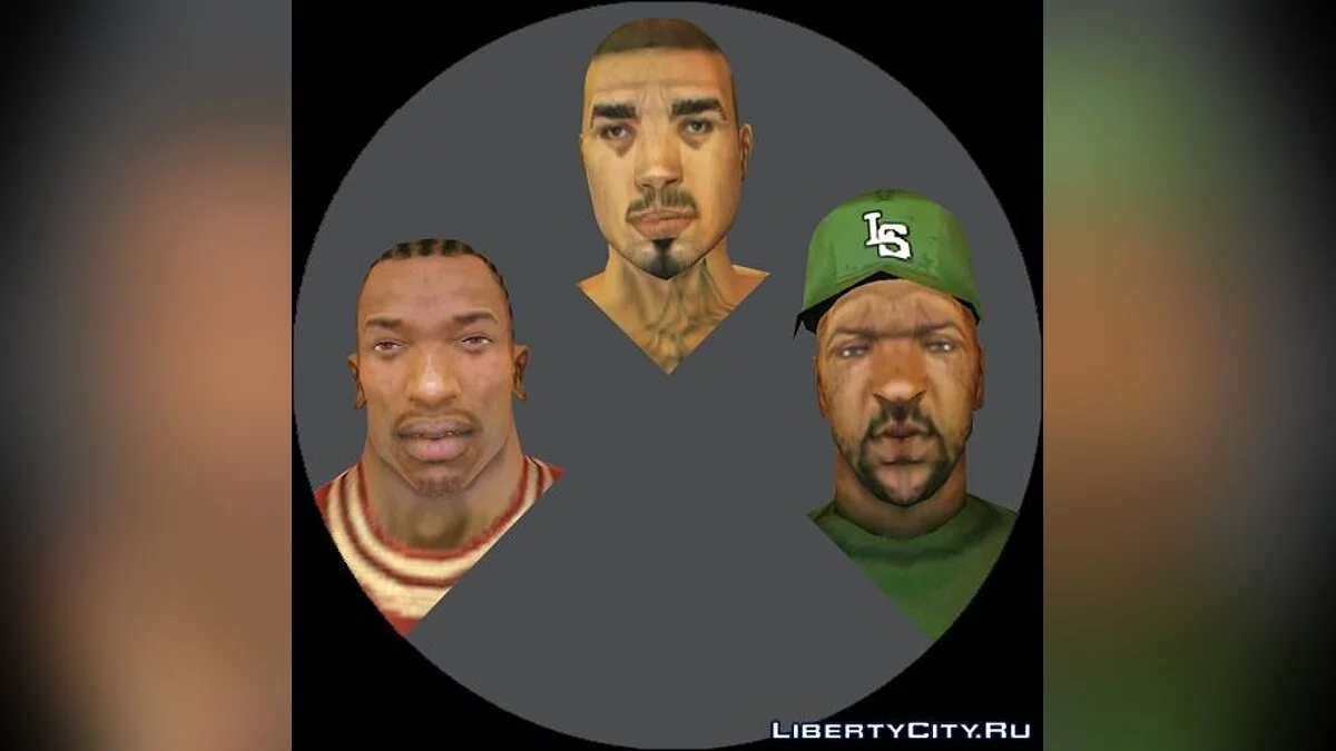 New Textures for Three Protagonists / GTA San Andreas