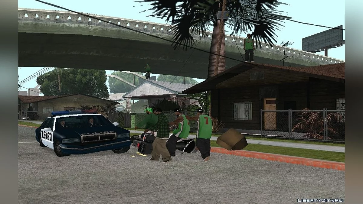 Снайпери на Грув Стрит + Додатковий cleo-скрипт / GTA San Andreas