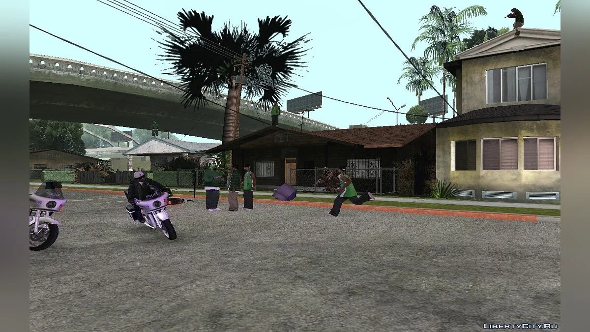 Снайпери на Грув Стрит + Додатковий cleo-скрипт / GTA San Andreas