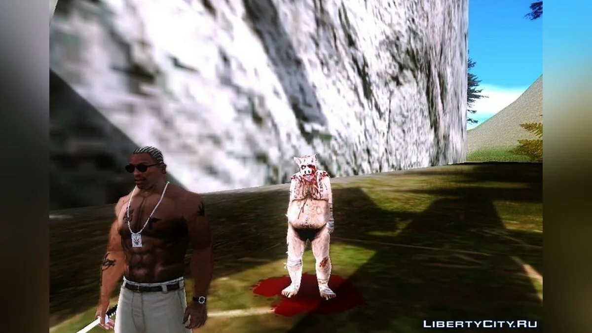 Piggsy on Mount Chilliad / GTA San Andreas