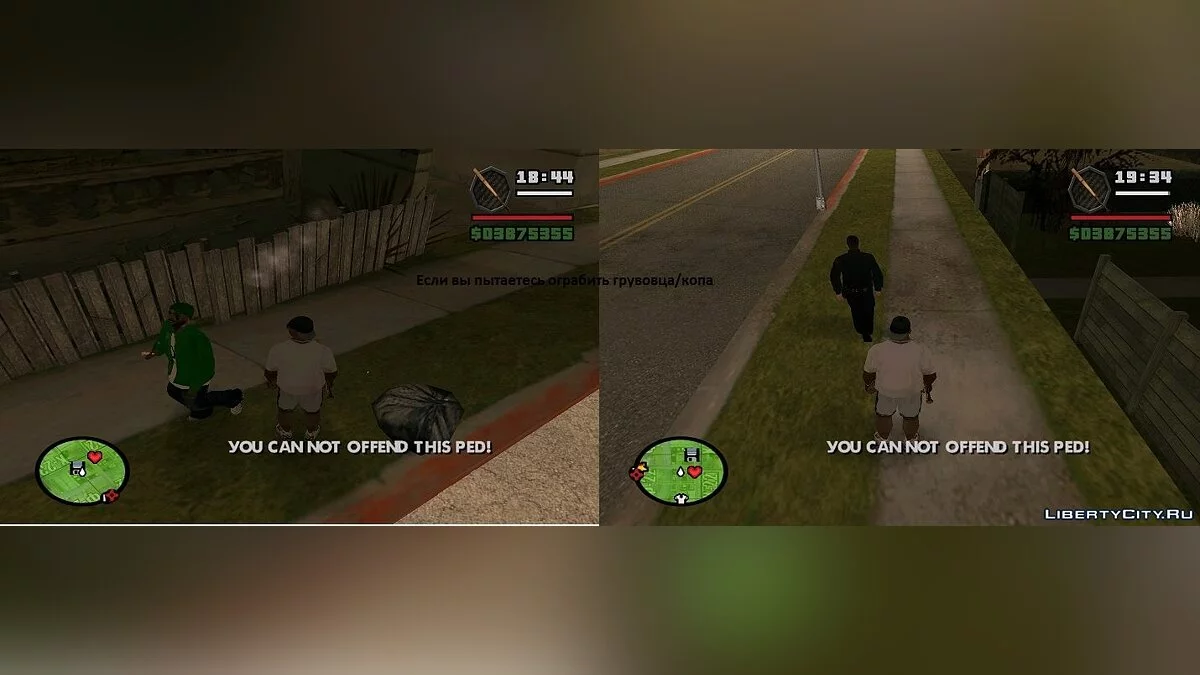 Ability to Steal Change from Passersby / GTA San Andreas