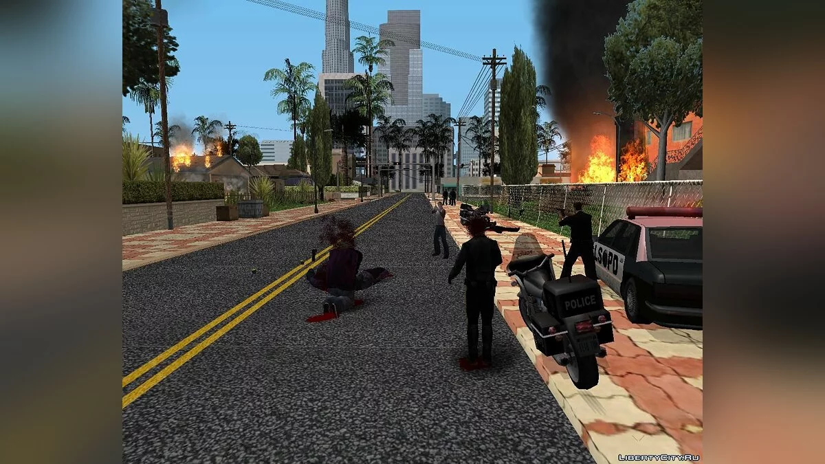 Musique lors de la fuite des policiers dans GTA V / GTA San Andreas