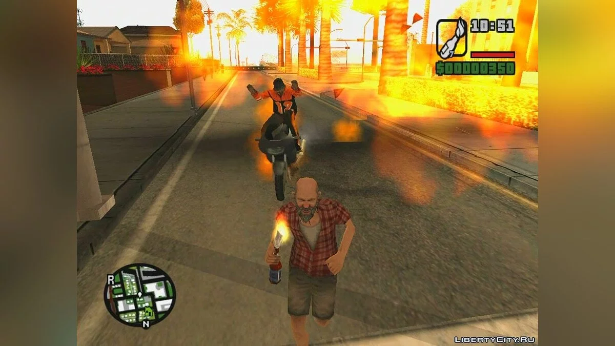 Горящие водители / GTA San Andreas