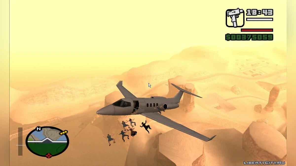Saut d'avion avec des passagers / GTA San Andreas