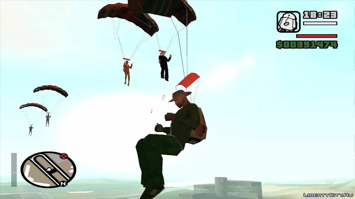 Saut d'avion avec des passagers - 2 / GTA San Andreas