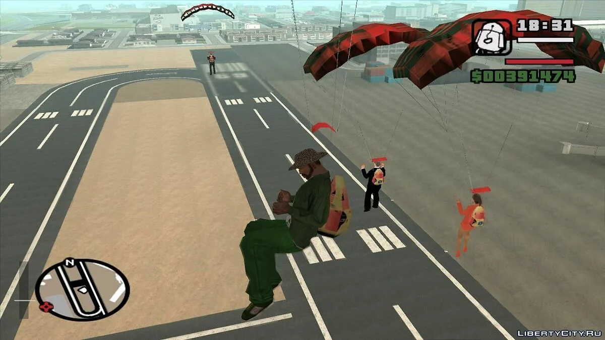 Saut d'avion avec des passagers - 2 / GTA San Andreas
