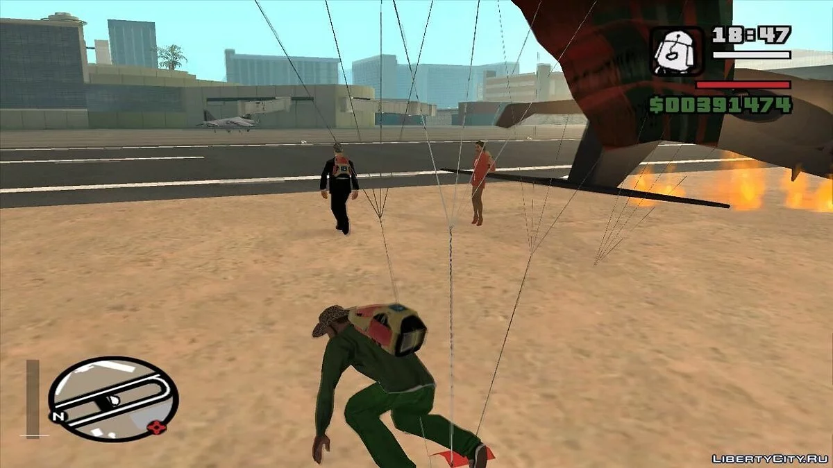 Saut d'avion avec des passagers - 2 / GTA San Andreas
