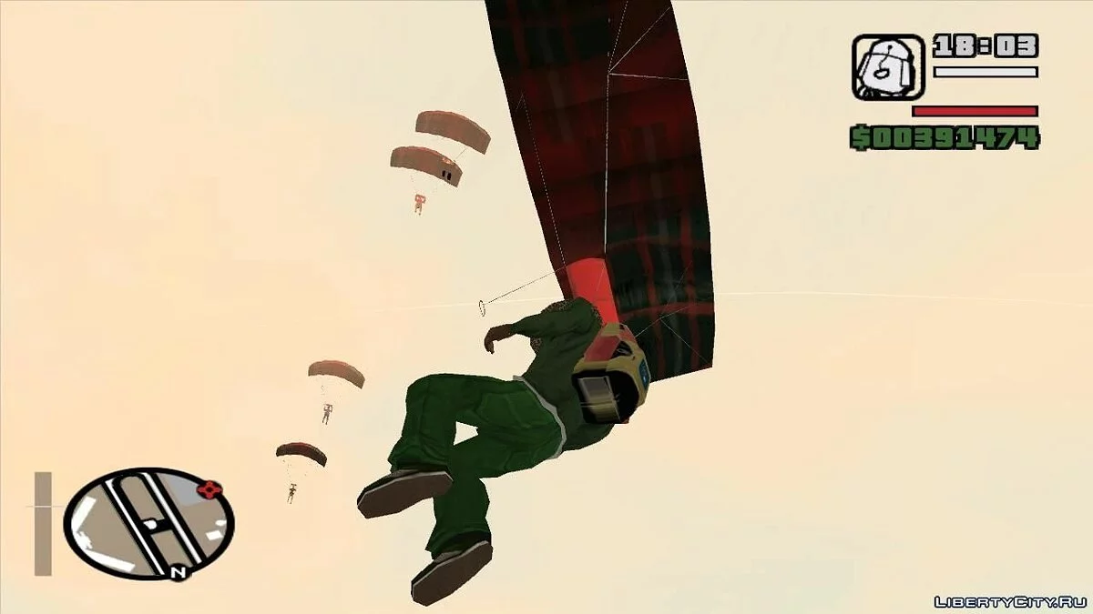Saut d'avion avec des passagers - 2 / GTA San Andreas