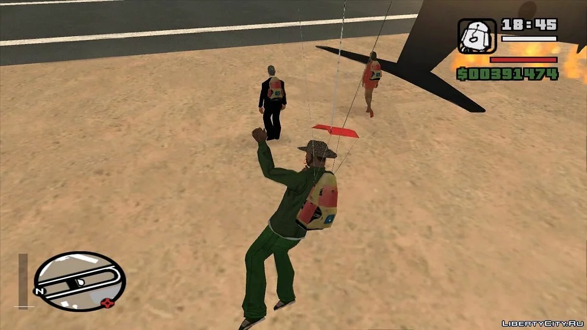 Saut d'avion avec des passagers - 2 / GTA San Andreas
