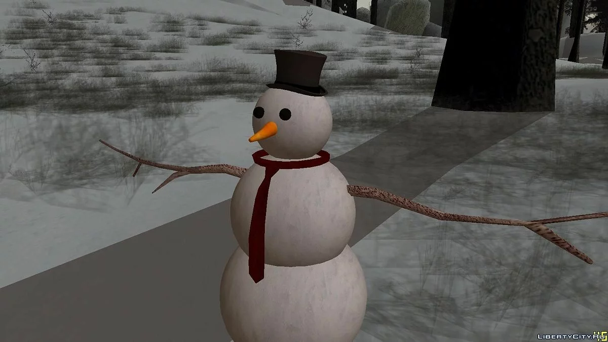 Build a Snowman (sculp snowman for GTA) / GTA San Andreas
