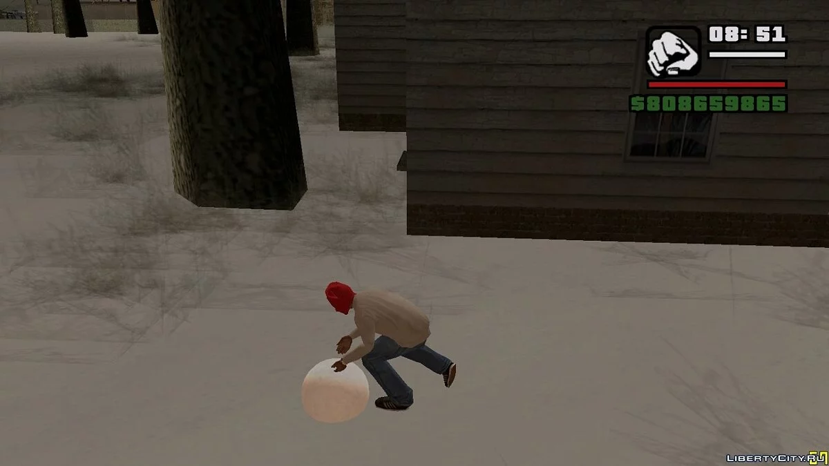 Build a Snowman (sculp snowman for GTA) / GTA San Andreas