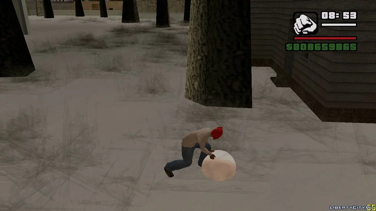 Build a Snowman (sculp snowman for GTA) / GTA San Andreas