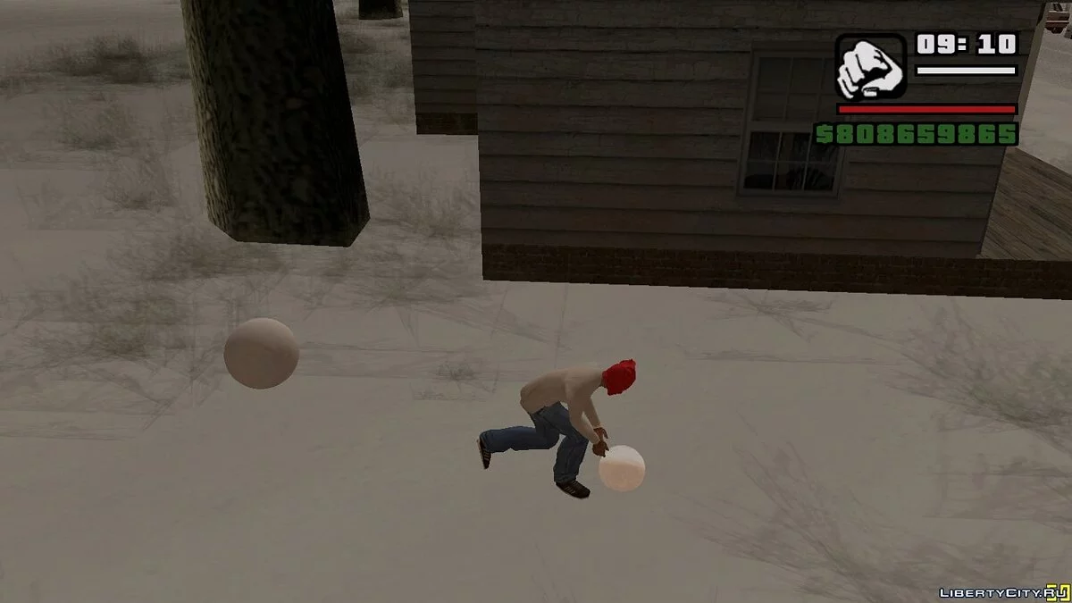 Build a Snowman (sculp snowman for GTA) / GTA San Andreas