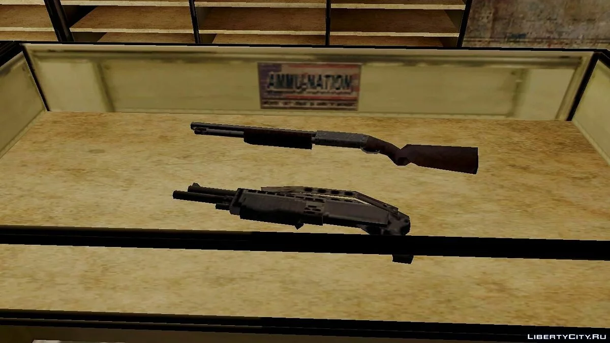 3D моделі зброї в ammu-nation / GTA San Andreas