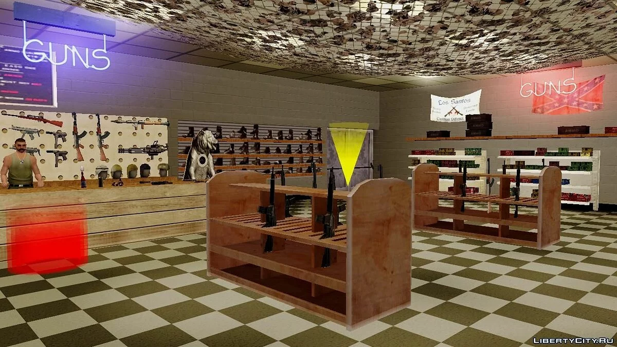 3D моделі зброї в ammu-nation / GTA San Andreas