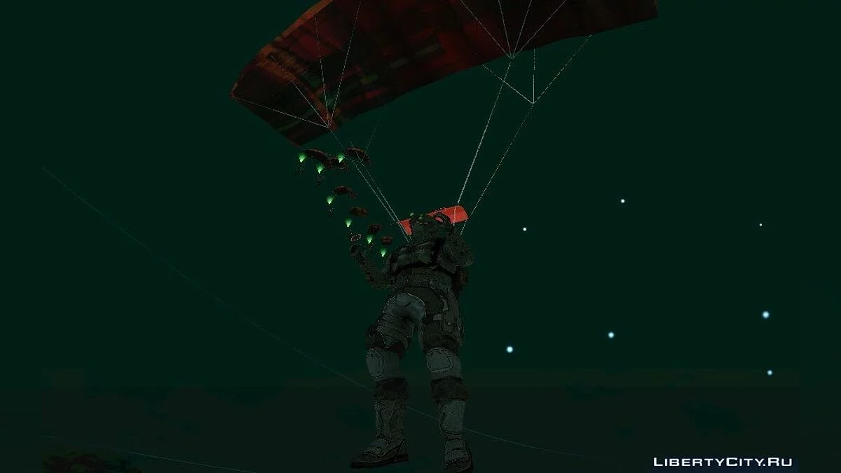Possibilité de larguer des parachutistes depuis l'avion NEVADA / GTA San Andreas
