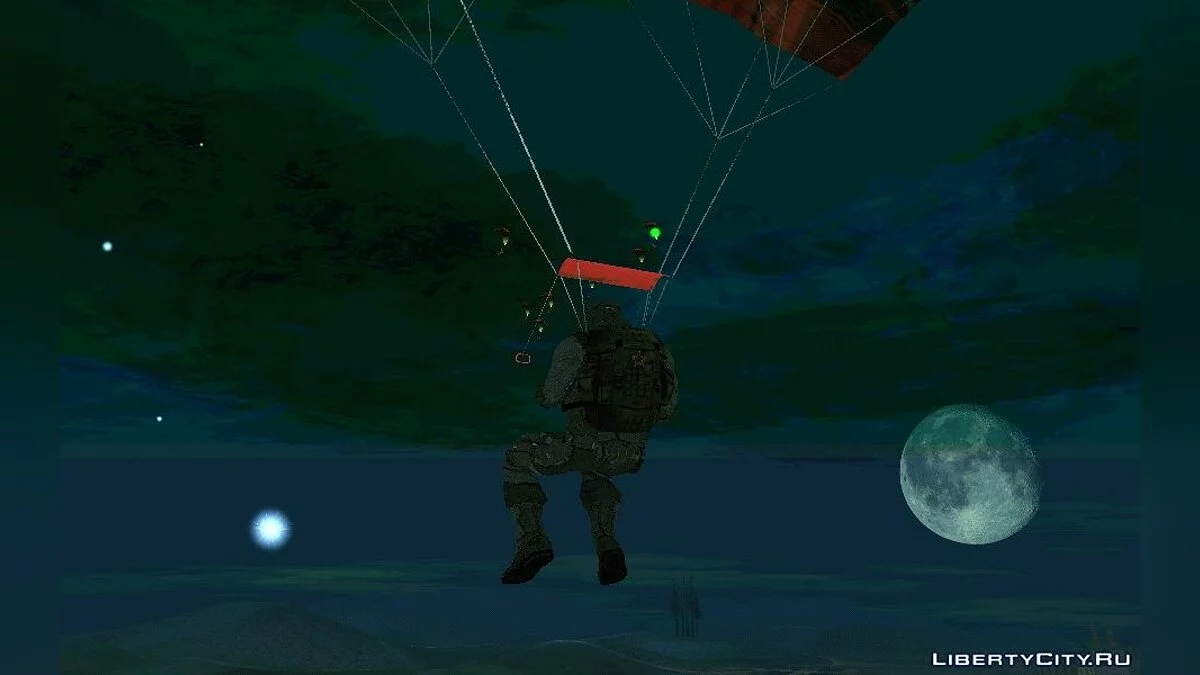 Possibilité de larguer des parachutistes depuis l'avion NEVADA / GTA San Andreas