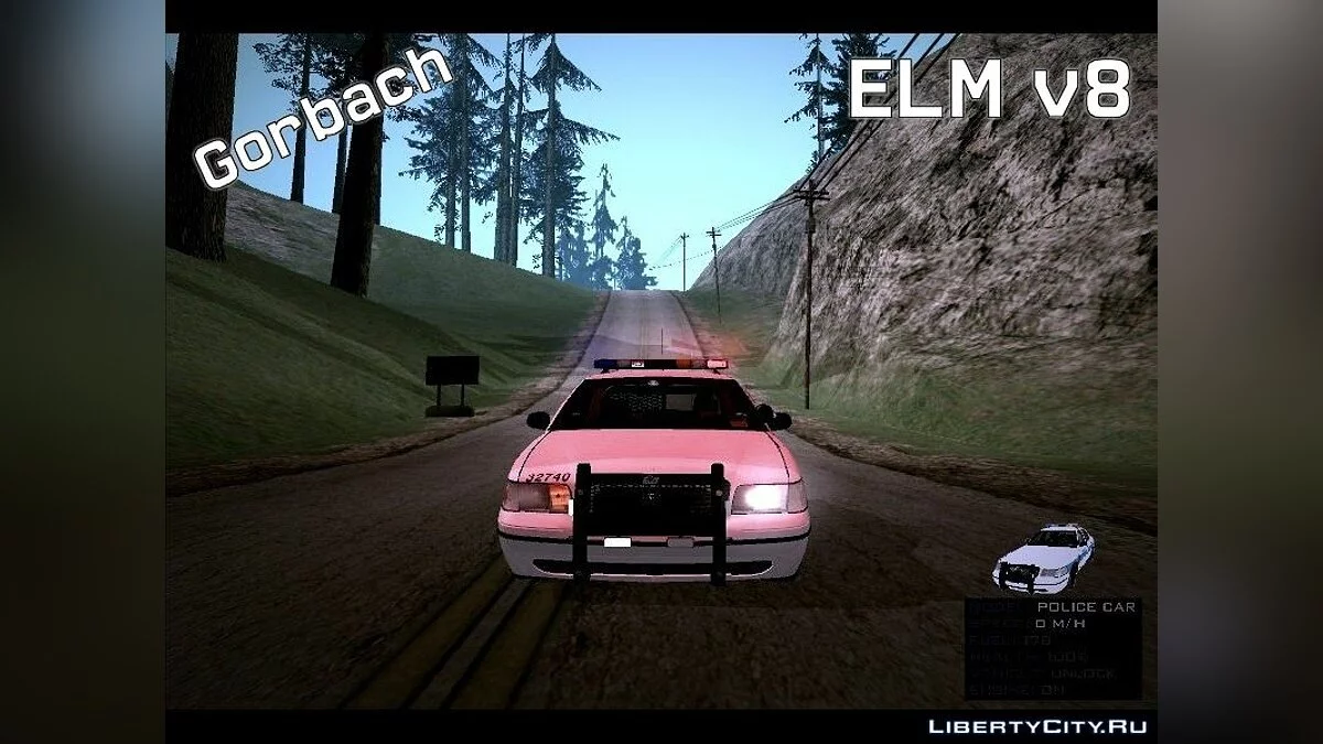 Мод аварійного світла (ELM) v8.5.1 / GTA San Andreas