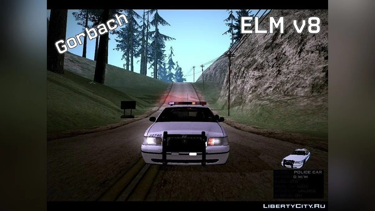 Мод аварійного світла (ELM) v8.5.1 / GTA San Andreas