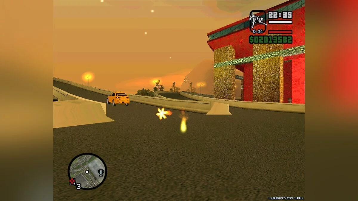 Invisibilidad para vehículos. / GTA San Andreas