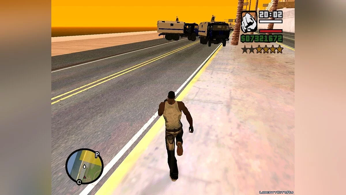 Усиление погони при 4 звездах / GTA San Andreas