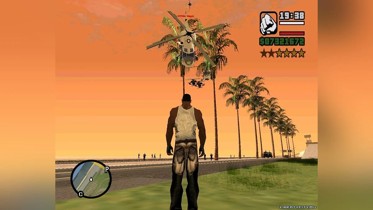 Усиление погони при 4 звездах / GTA San Andreas