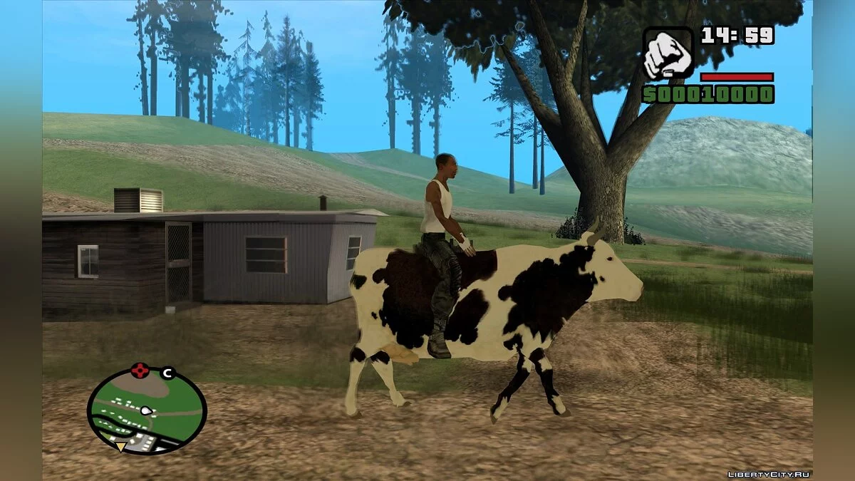 The Ability to Ride a Cow / GTA San Andreas