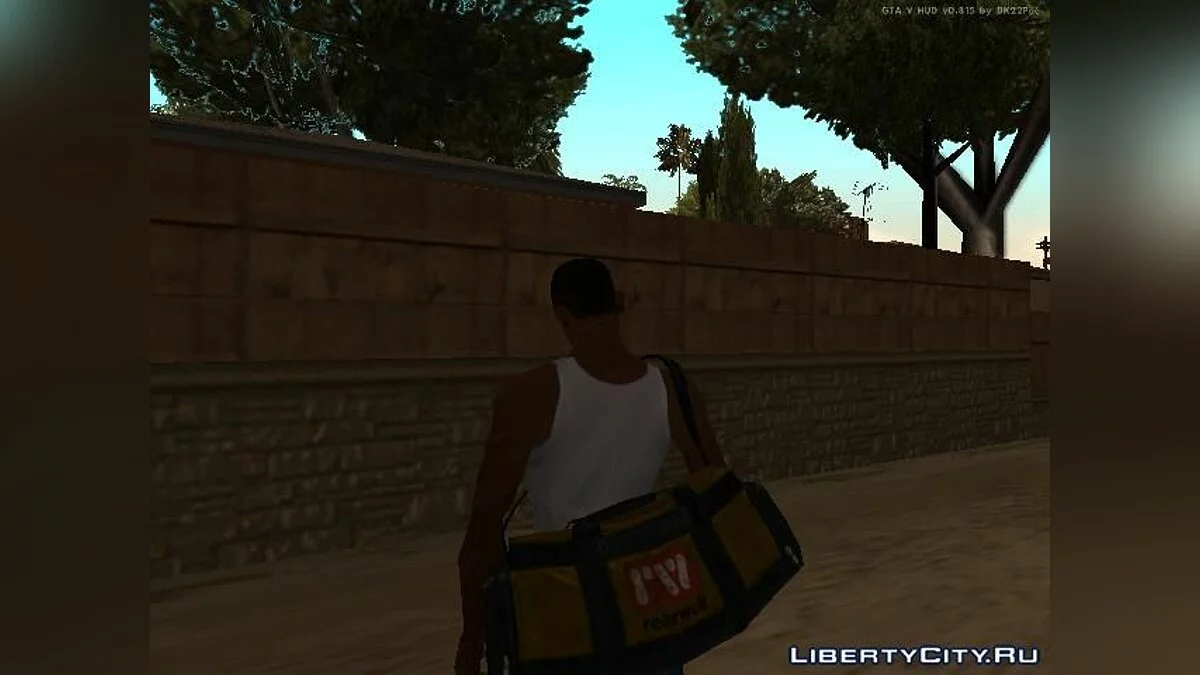 إمكانية ارتداء/إزالة الحقيبة من GTA V / جي تي إيه سان أندرياس