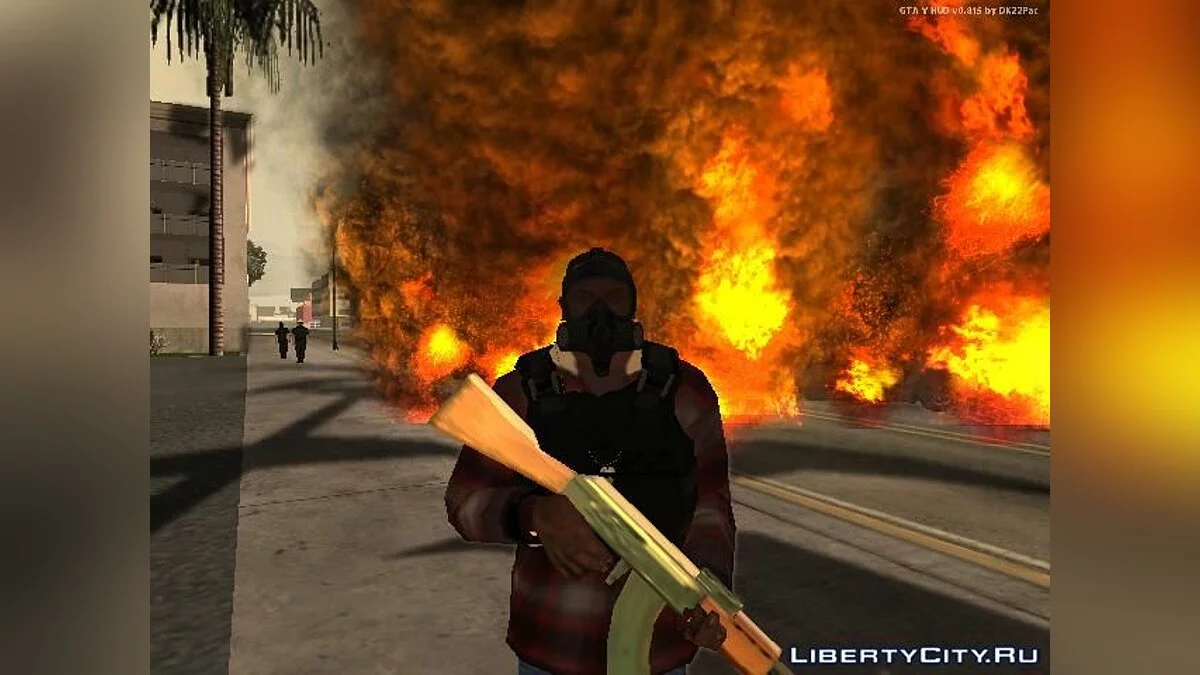 ارتداء جهاز استنشاق مزدوج من GTA V / جي تي إيه سان أندرياس