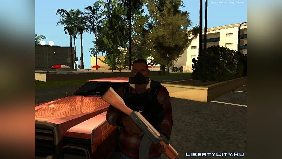 ارتداء جهاز استنشاق مزدوج من GTA V / جي تي إيه سان أندرياس