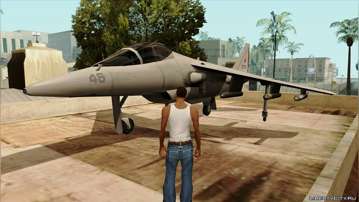 Rhino та Hydra в Гэнтоні біля дому Карла / GTA San Andreas