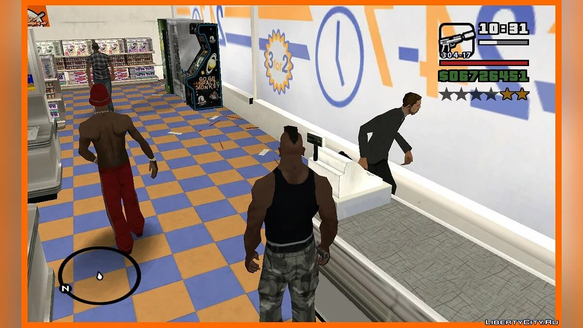 سرقة المتاجر كما في GTA V v3 (محدث) / جي تي إيه سان أندرياس