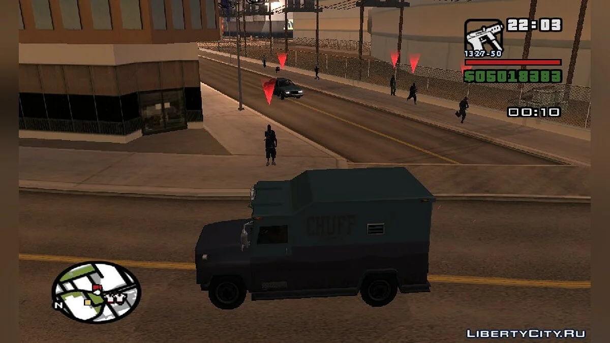 Trabalhar como motorista de furgões de transporte de valores v0.1 / GTA San Andreas