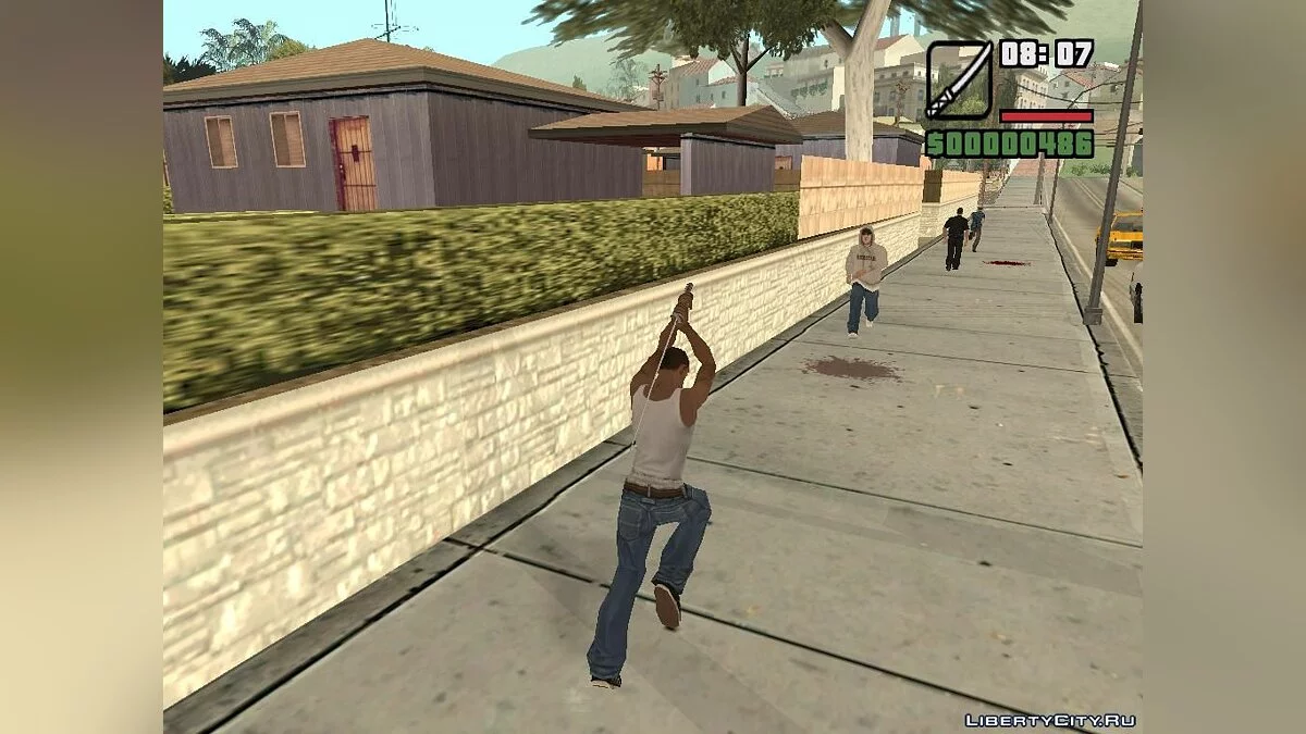 Кинути ніж або катану / GTA San Andreas