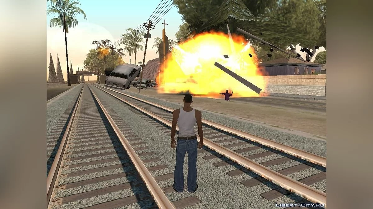 Бомбы с д/у и бомбы из машины без ограничений / GTA San Andreas