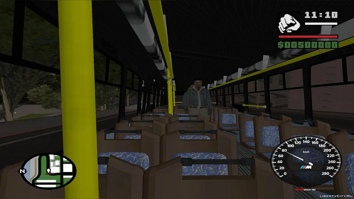 Trenes en San Fierro en el tráfico, con paradas - por dos vías / GTA San Andreas