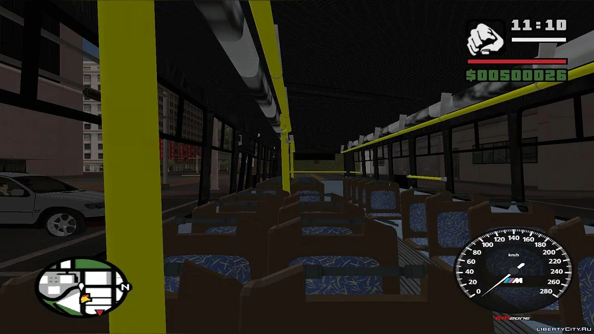 Trenes en San Fierro en el tráfico, con paradas - por dos vías / GTA San Andreas