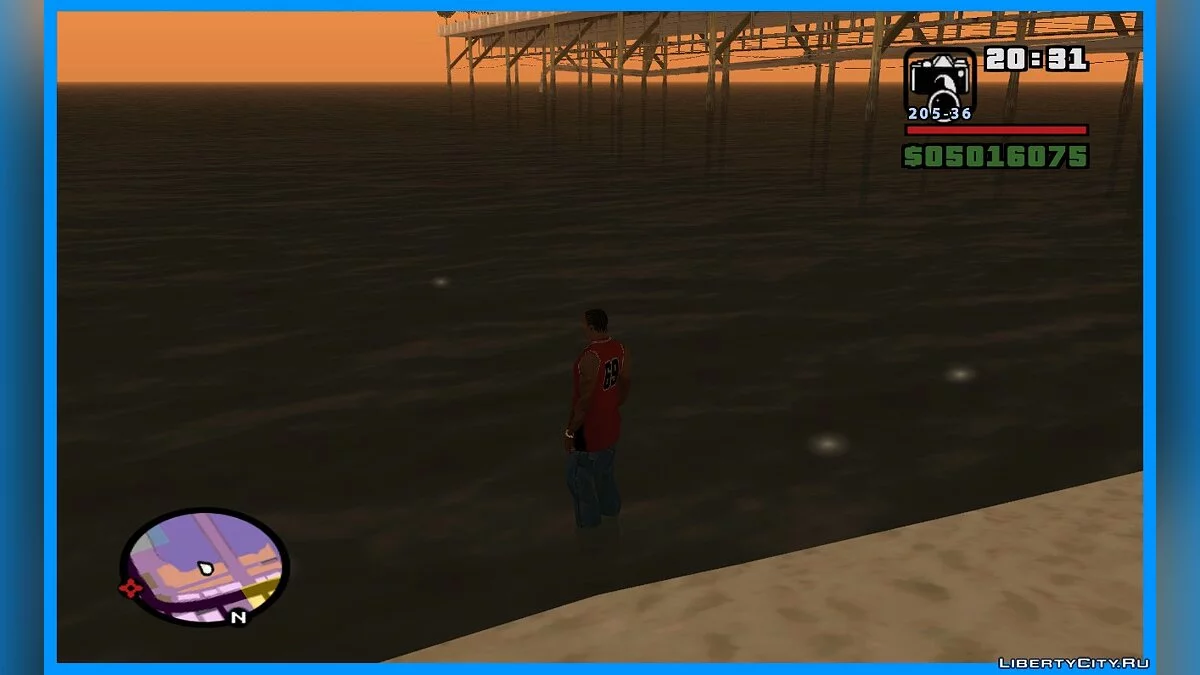Частинки на воді - відблиски від сонця як у GTA VC / GTA San Andreas