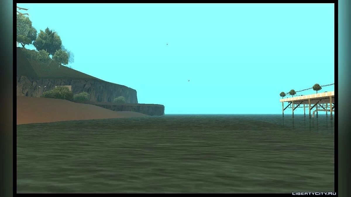 Partikel - burung di kejauhan seperti di GTA VC / GTA San Andreas