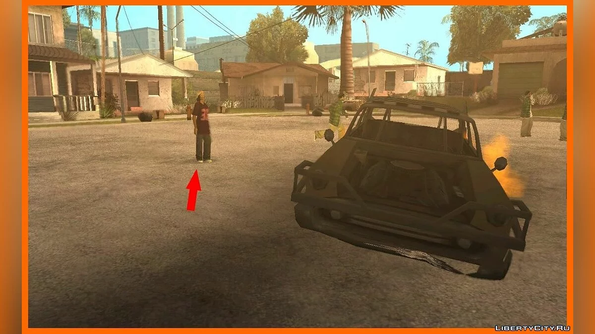 Reaksi NPC terhadap mobil yang meledak seperti di GTA VC v2 / GTA San Andreas