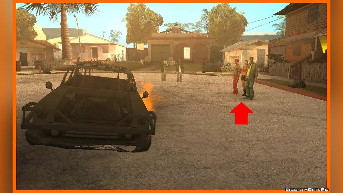 Reaksi NPC terhadap mobil yang meledak seperti di GTA VC v2 / GTA San Andreas
