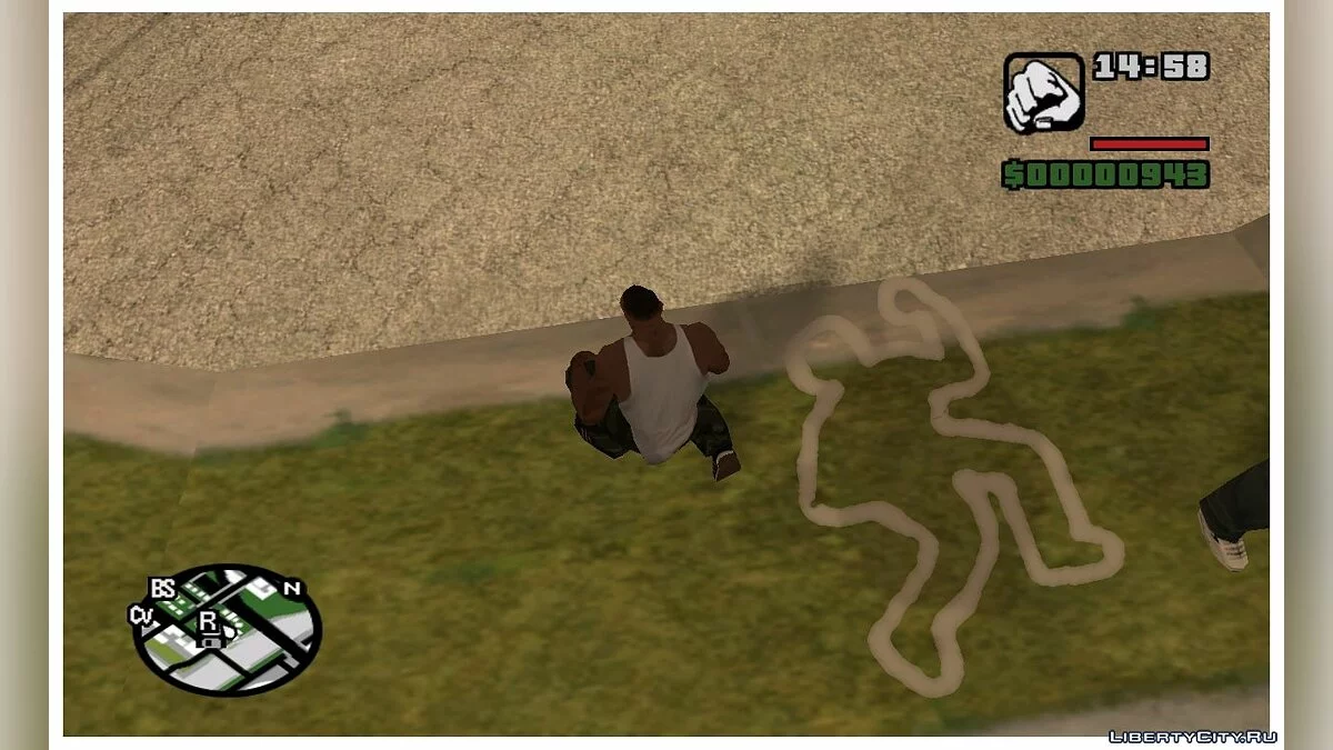Контури трупів як у GTA VC (оновлено знову) / GTA San Andreas