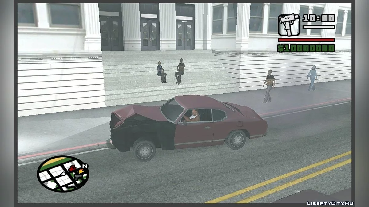 Педы отдыхают на ступеньках как в GTA VC (обновлено) / GTA San Andreas