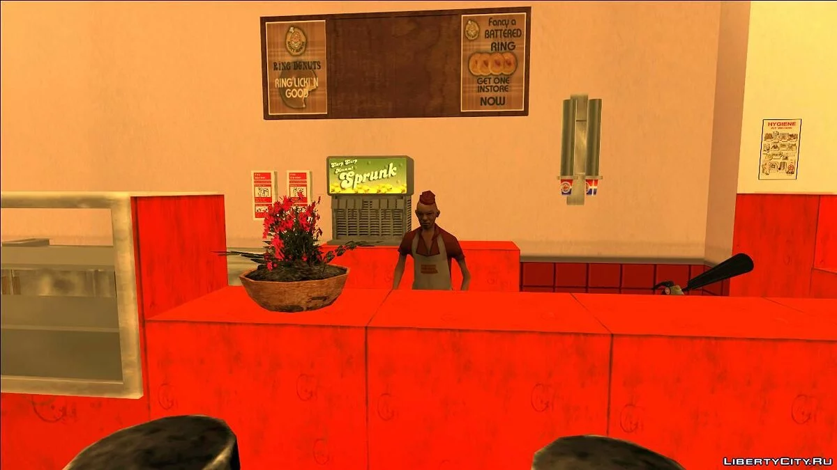 Пончики "Rusty Brown's Ring Donuts" / GTA San Andreas