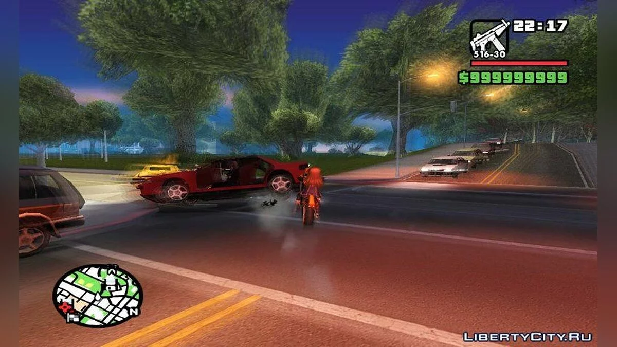 Респаун автомобілів як у NFS (+Ривок Джаггернаута і контроль часу) (PC) v 1.2 - Особливості з гоночних ігор / GTA San Andreas