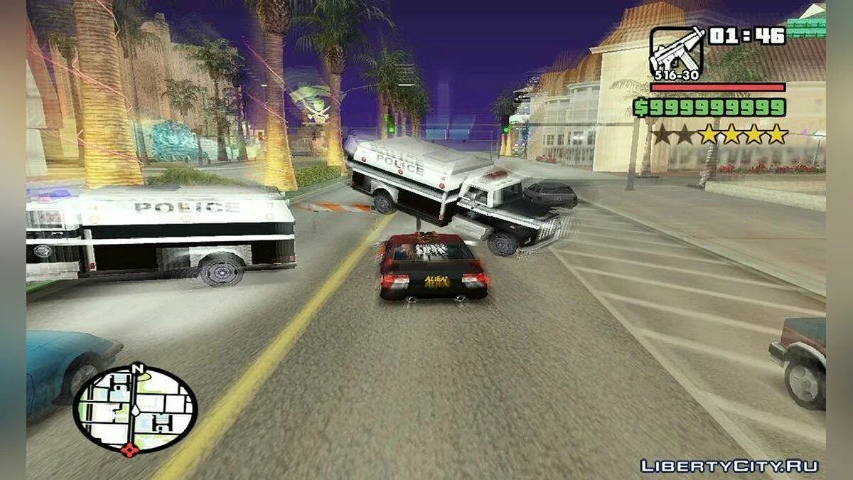 Респаун машин как в NFS (+Рывок Джаггернаута и контроль времени)  (PC) v 1.2  - Особенности из гоночных игр / GTA San Andreas